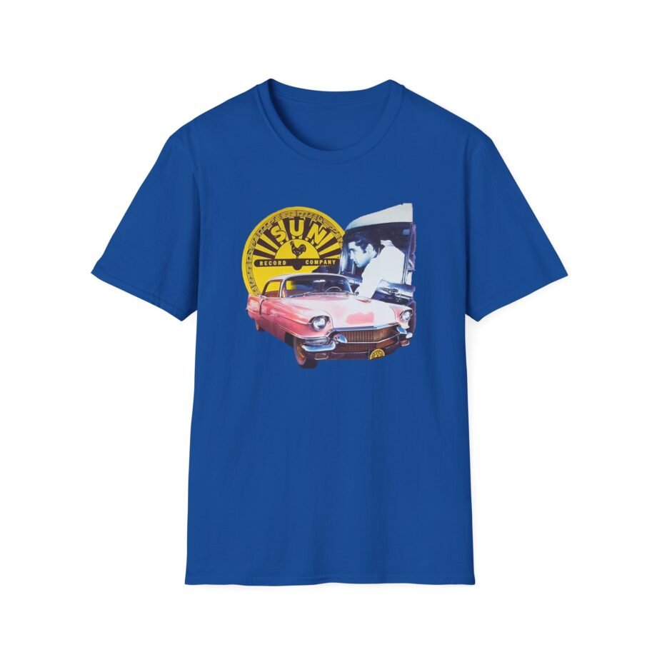 Sun Records Elvis Pink Cadillac Unisex Softstyle T-Shirt