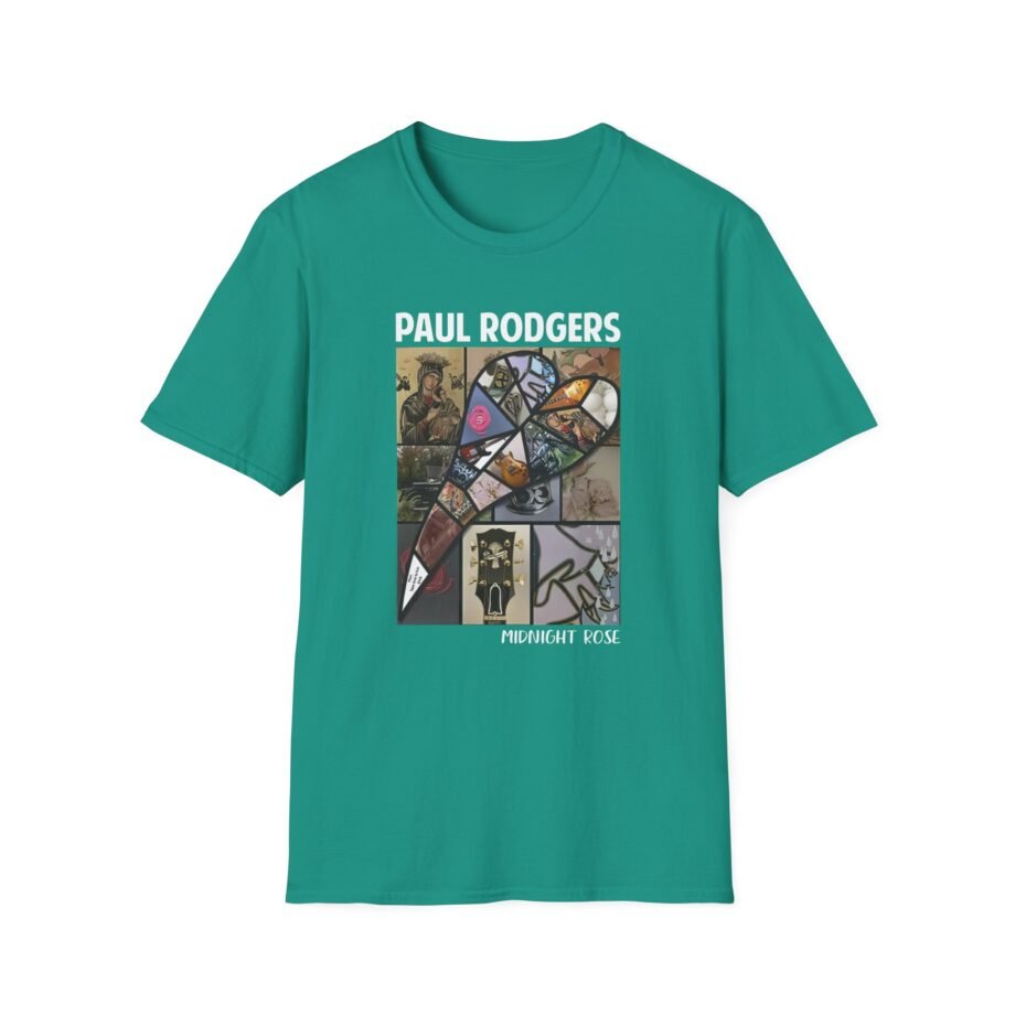 Sun Records Midnight Rose Rectangle Unisex Softstyle T-Shirt