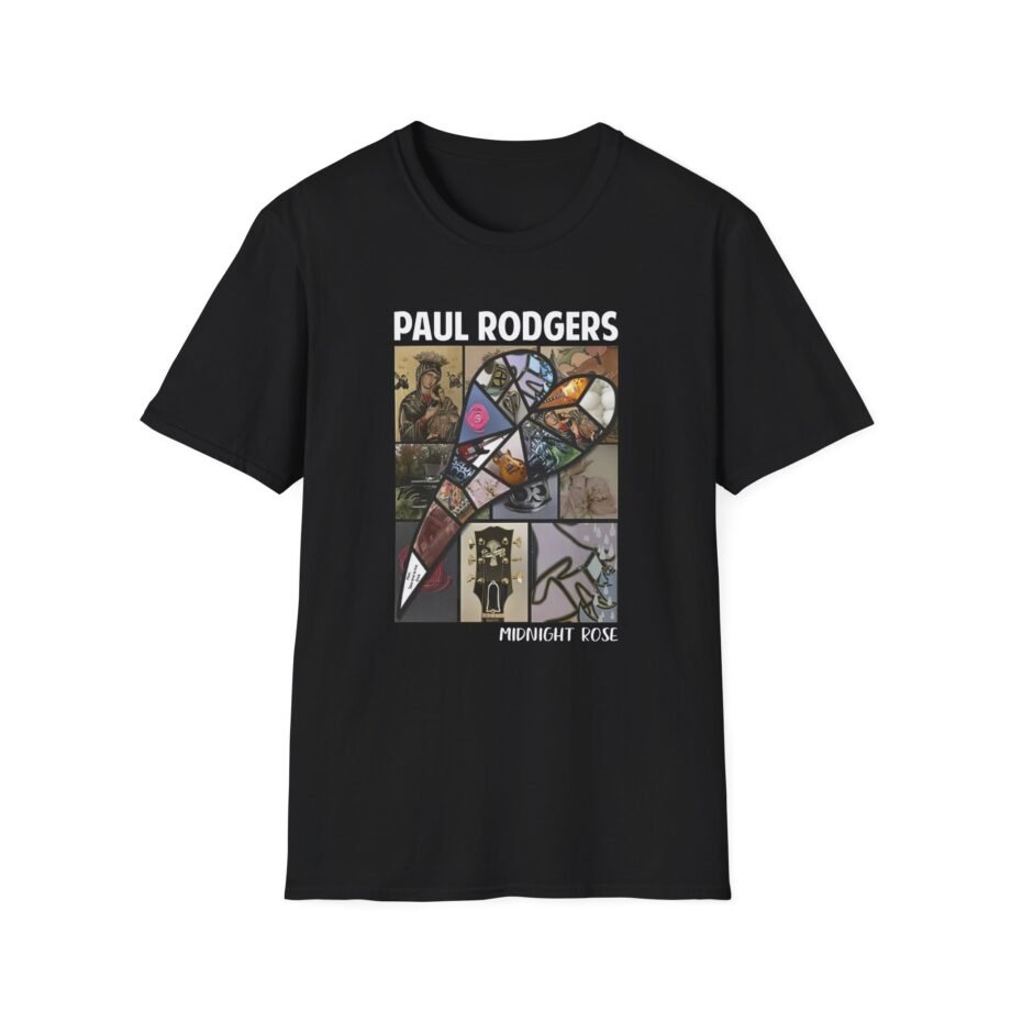 Sun Records Midnight Rose Rectangle Unisex Softstyle T-Shirt