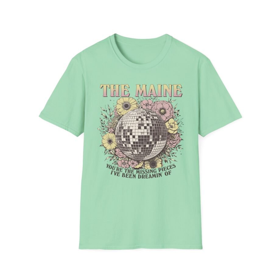The Maine Floral Disco Unisex Softstyle T-Shirt