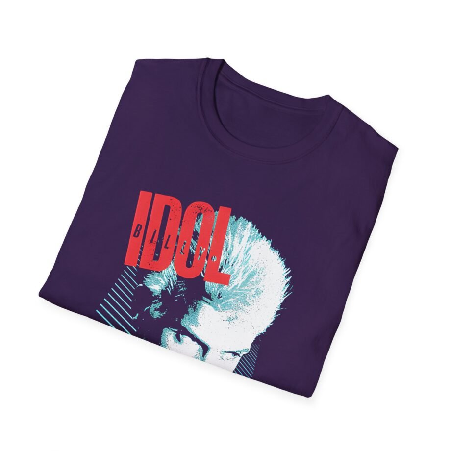 Billy Idol Face Stripes Unisex Softstyle Shirt