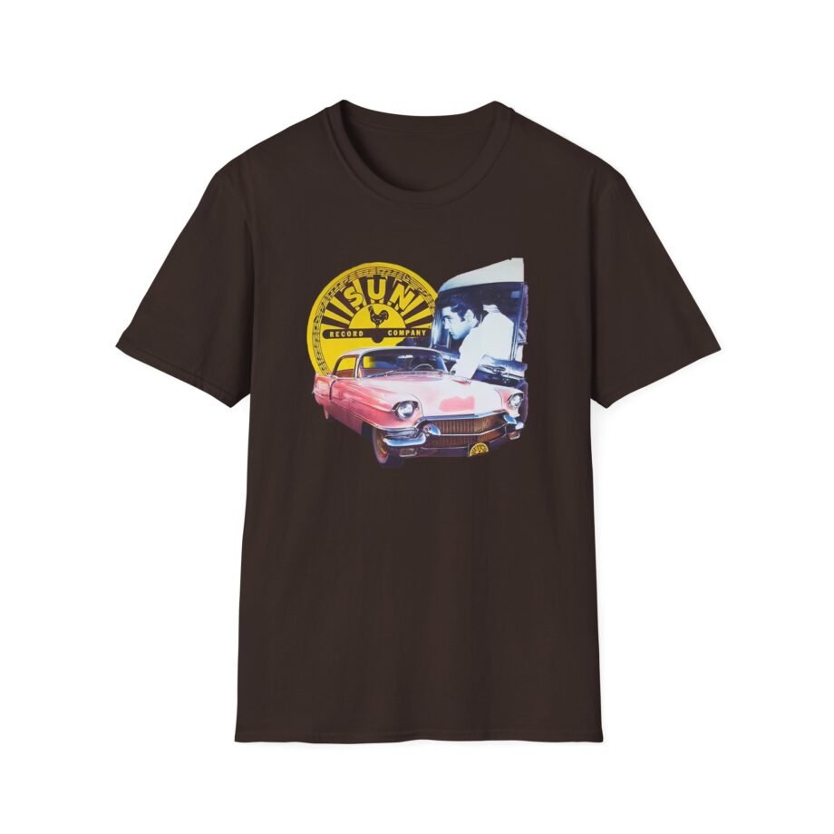 Sun Records Elvis Pink Cadillac Unisex Softstyle T-Shirt