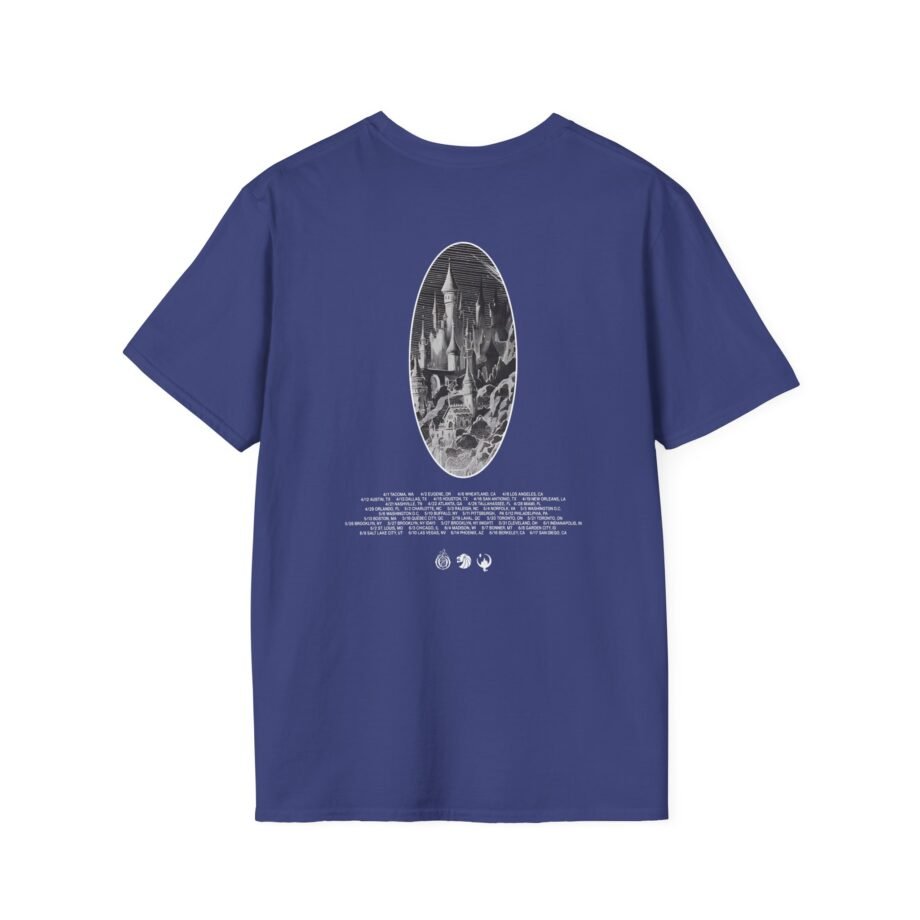 Seven Lions Journey Iii Black Tour Date Unisex Softstyle T-Shirt