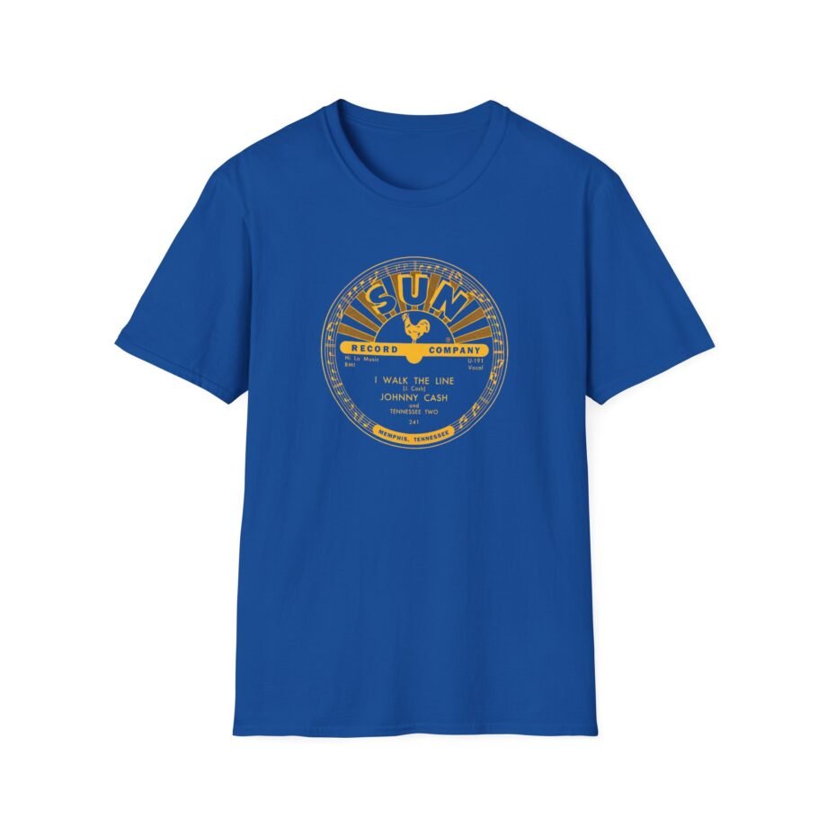 Sun Records Johnny Cash Walk the Line Unisex Softstyle T-Shirt