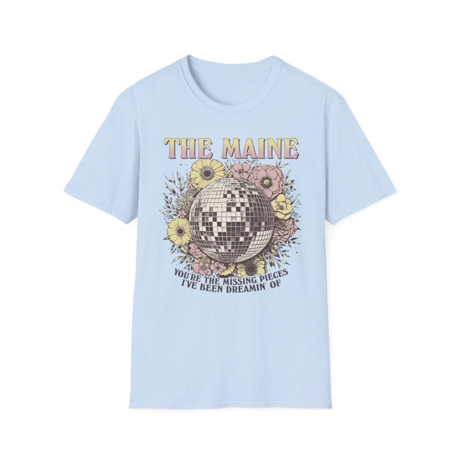 The Maine Floral Disco Unisex Softstyle T-Shirt