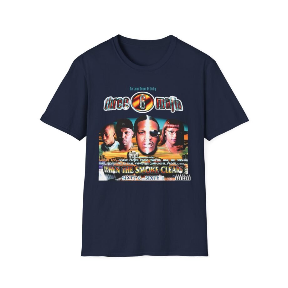 Three 6 Mafia When the Smoke Clears Unisex Softstyle T-Shirt