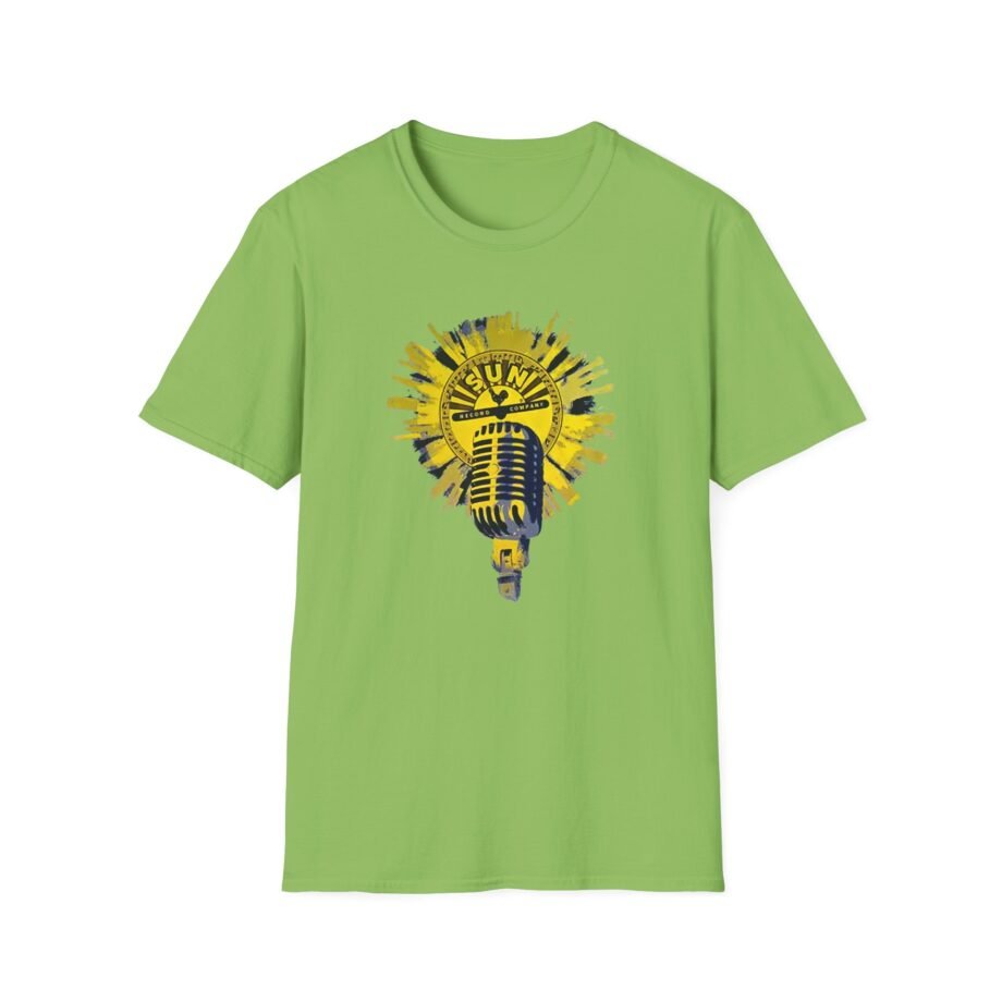 Sun Records Sun Yellow Microphone Unisex Softstyle T-Shirt