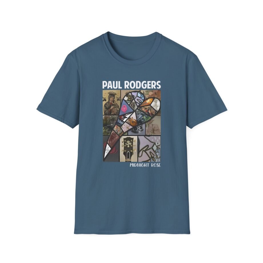 Sun Records Midnight Rose Rectangle Unisex Softstyle T-Shirt