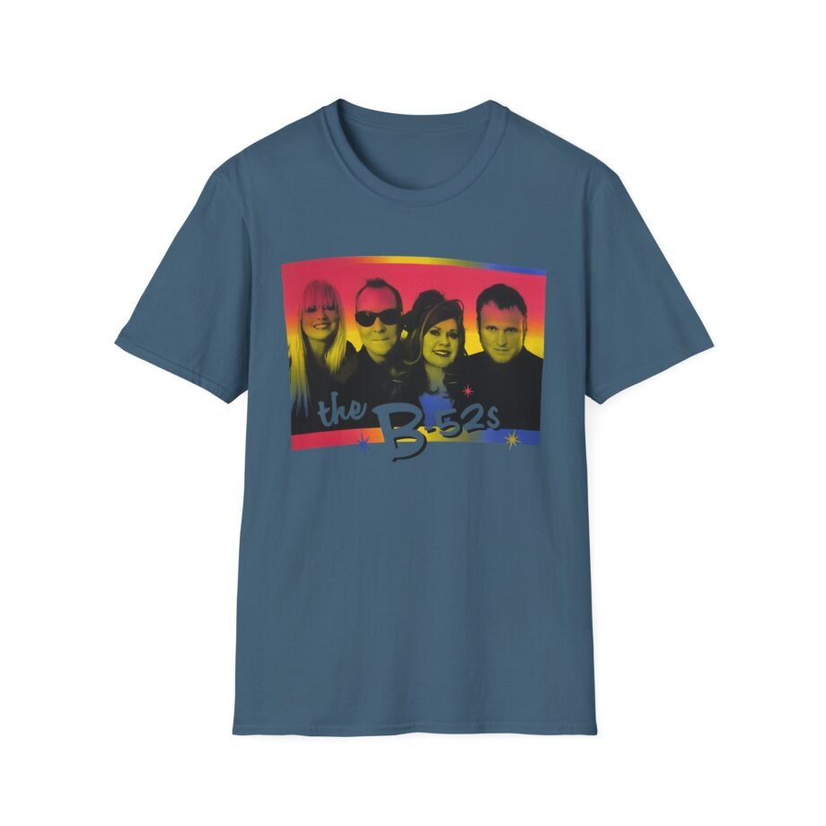 The B 52s Group Photo Love Shack Rainbow  Unisex Softstyle T-Shirt