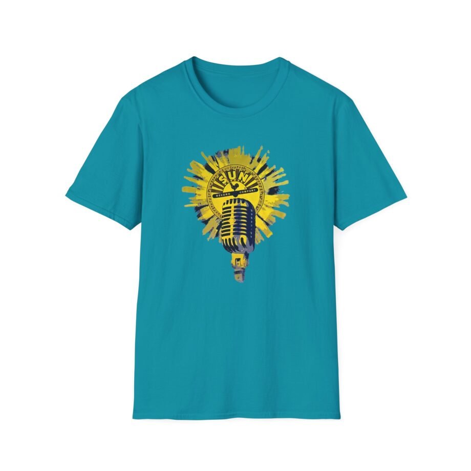 Sun Records Sun Yellow Microphone Unisex Softstyle T-Shirt