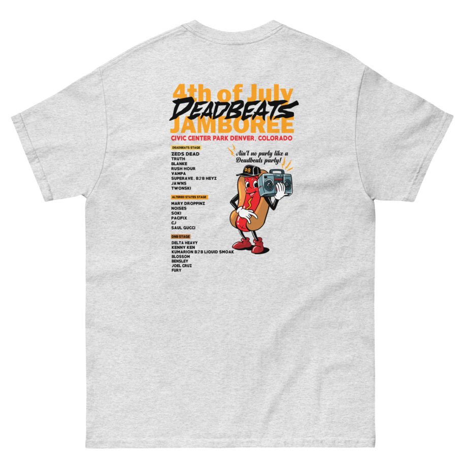 Deadbeats Jamboree Hot Dog Unisex classic tee