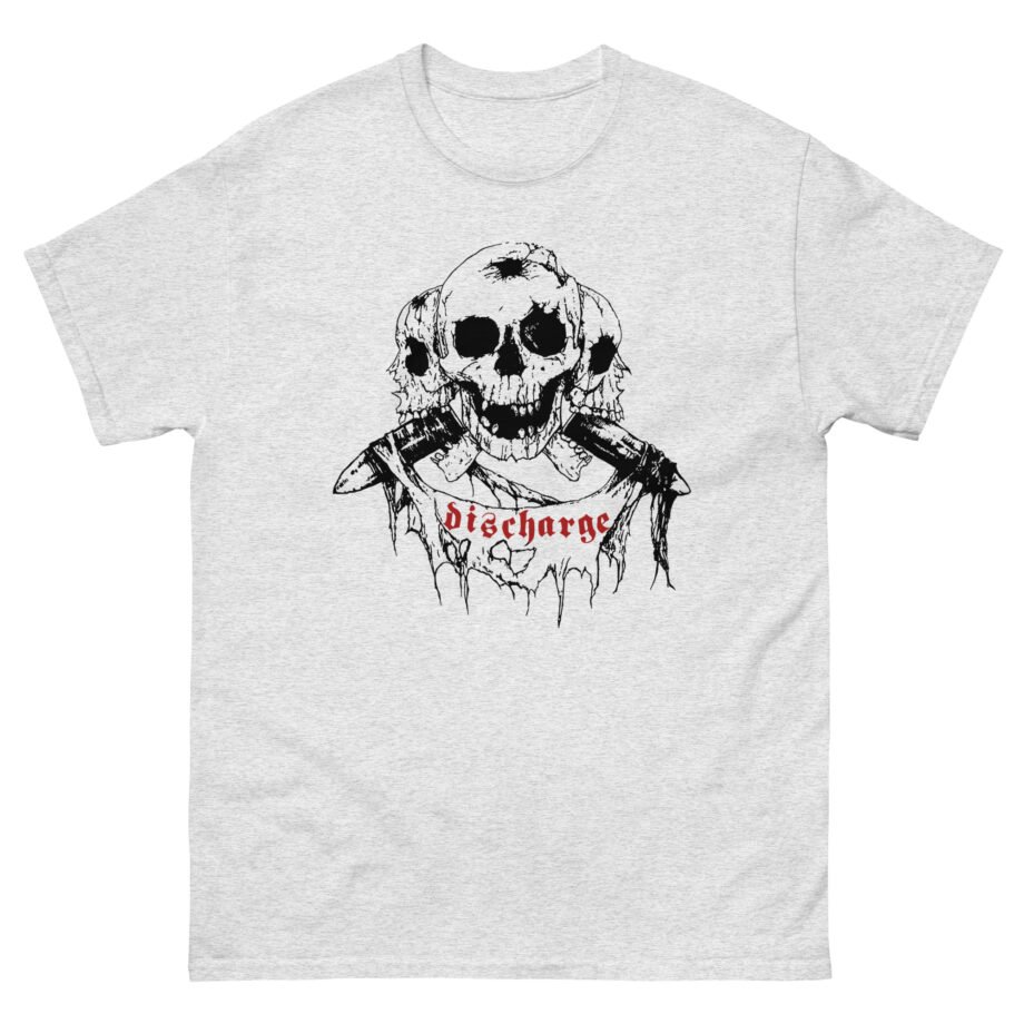 Discharge Three Skulls Unisex classic tee