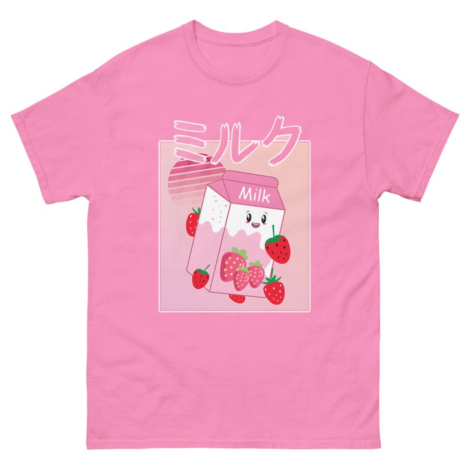 Georgenotfound Anime Strawberry Milk Shake Unisex classic tee