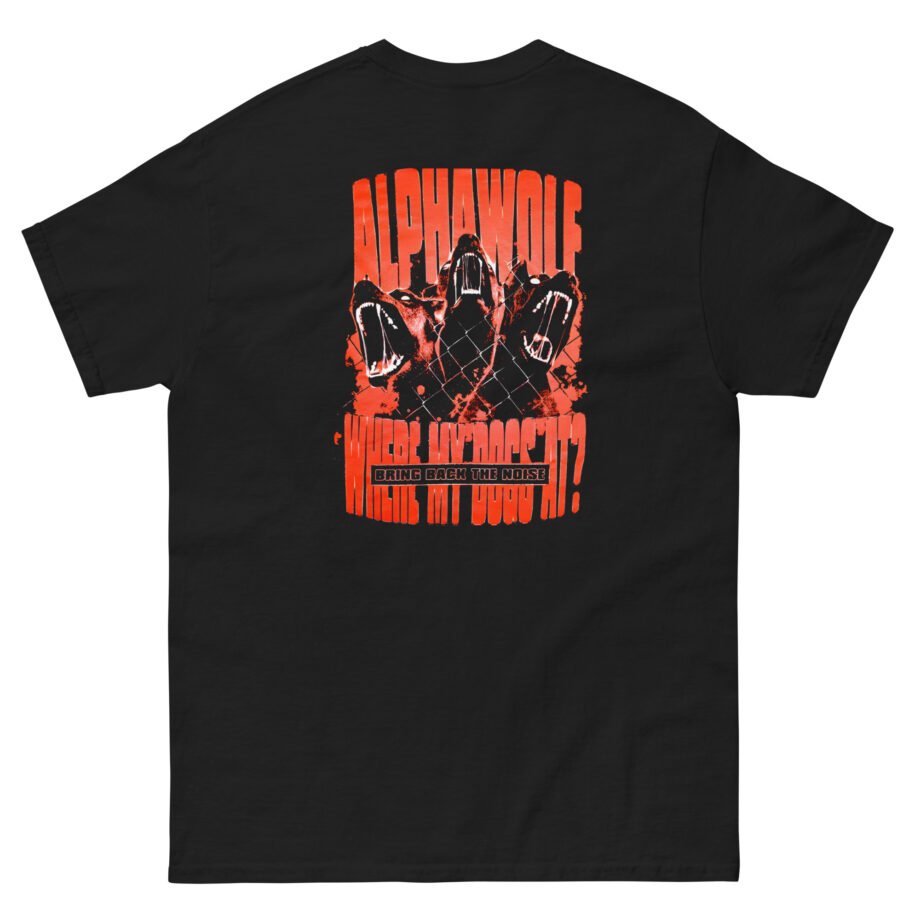Alpha Wolf Where My Dogs at Unisex classic tee