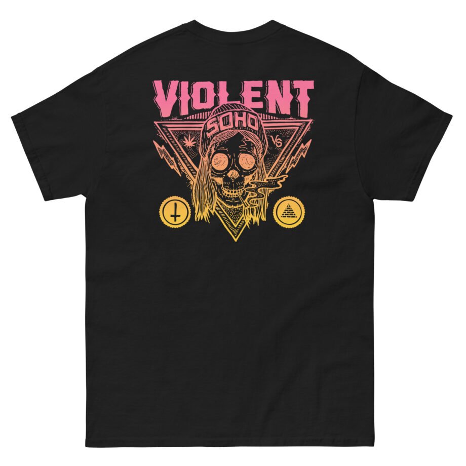 Violent Soho Blazin' Skull Gradient Unisex classic tee