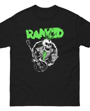 Rancid Skeletim Guitar Unisex classic tee
