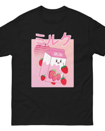 Georgenotfound Anime Strawberry Milk Shake Unisex classic tee
