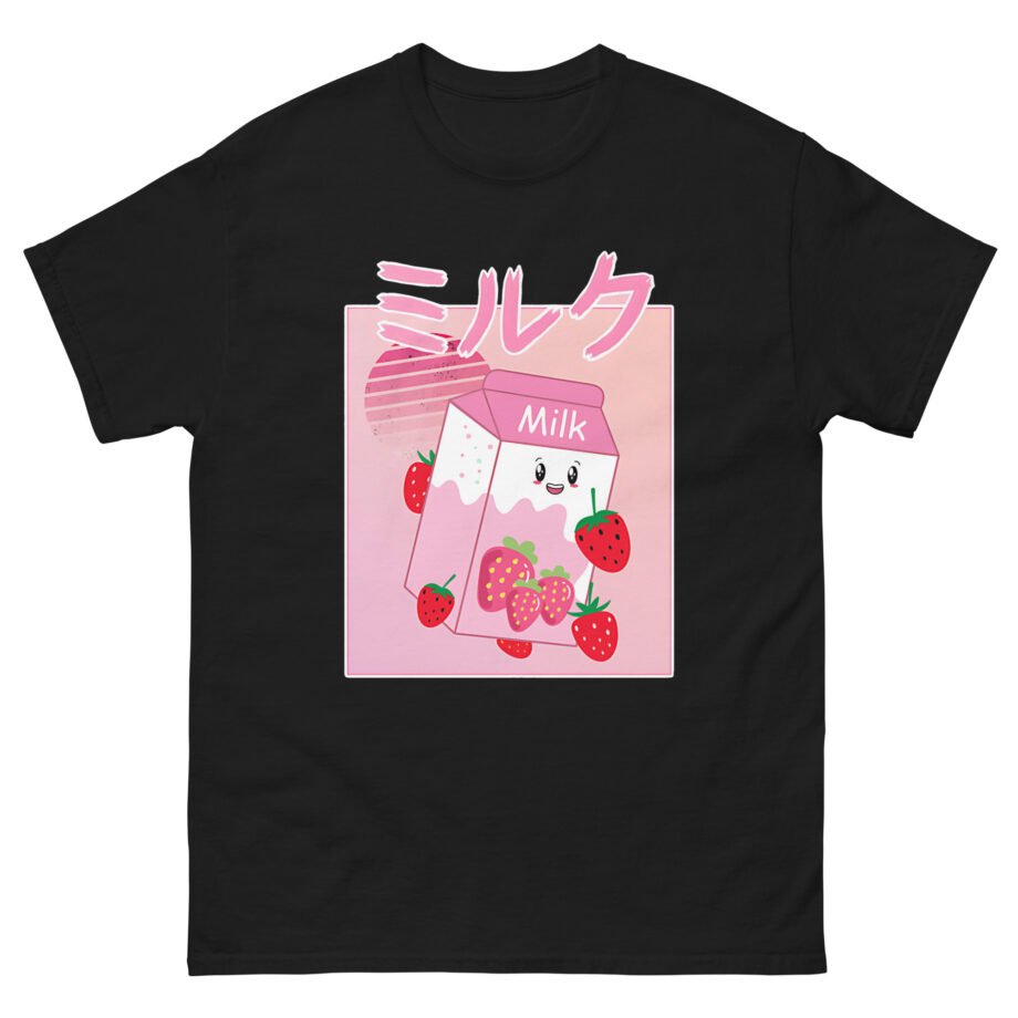 Georgenotfound Anime Strawberry Milk Shake Unisex classic tee