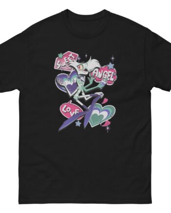 Hazbin Hotel Sweet Angel Love Angel Dust Unisex classic tee