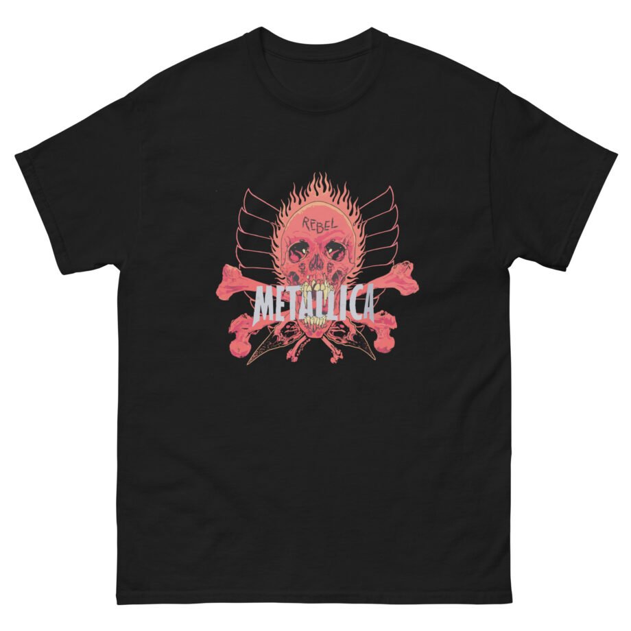 Fede Vigevani Vintage 90s Metallica Pushead Rebel Skull Unisex classic tee