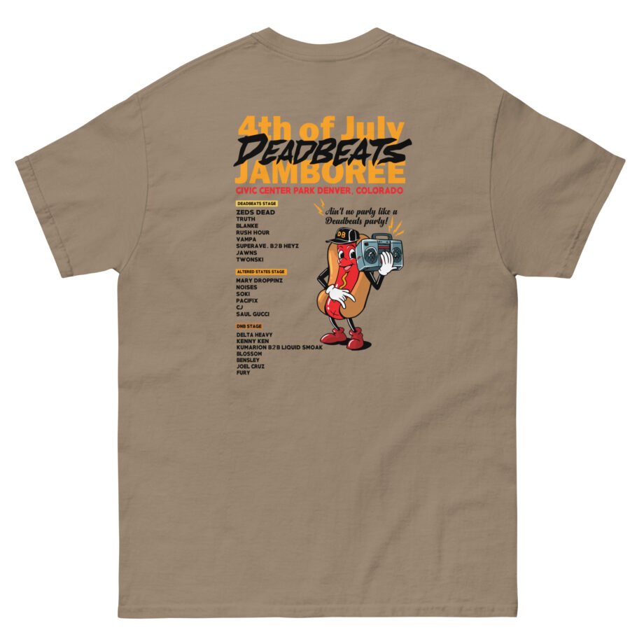 Deadbeats Jamboree Hot Dog Unisex classic tee