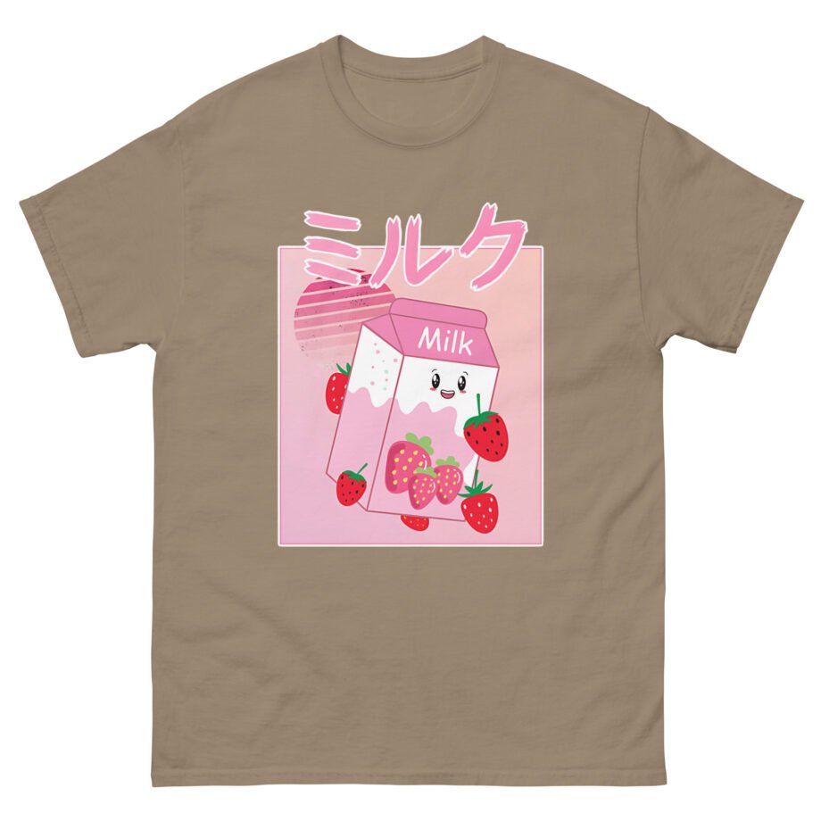 Georgenotfound Anime Strawberry Milk Shake Unisex classic tee