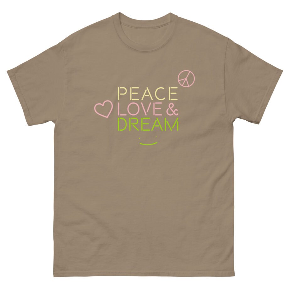 Dreamwastaken Peace Love and Dream Unisex classic tee