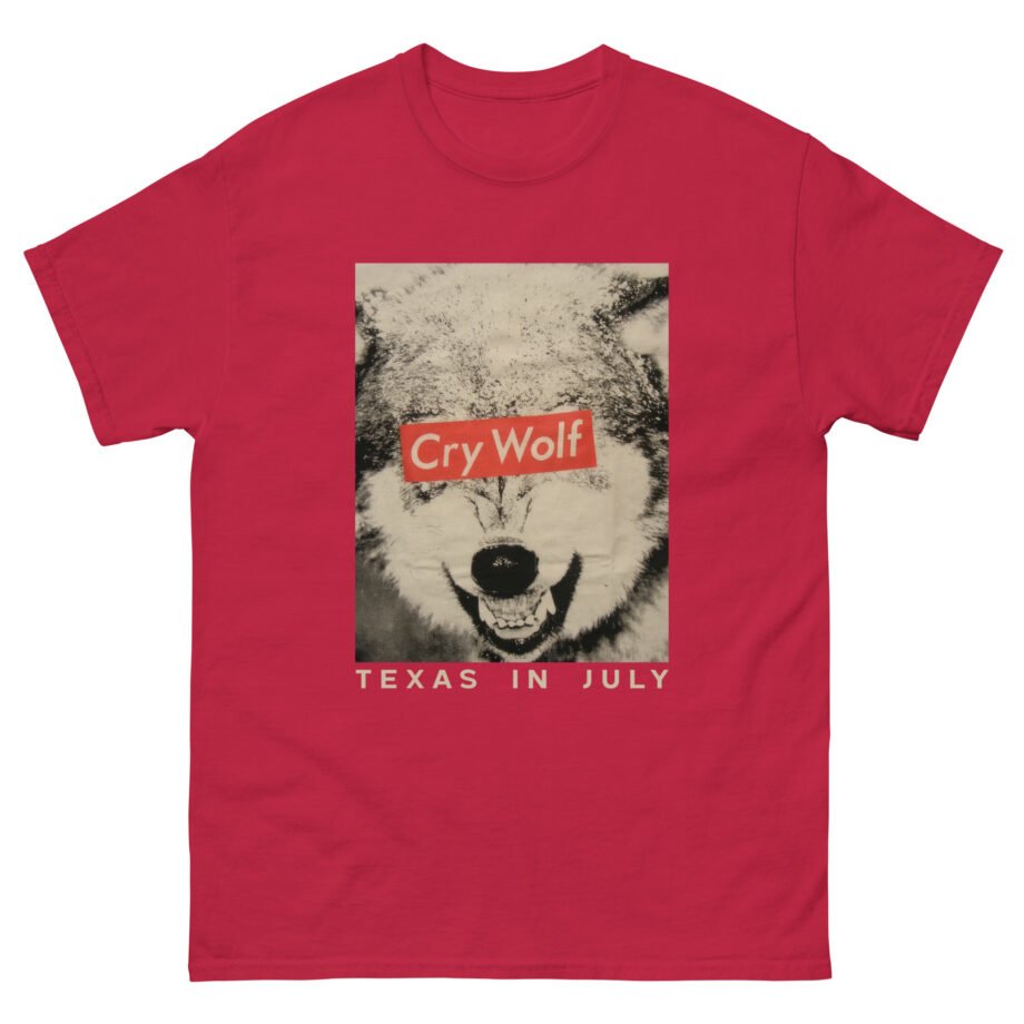 Texas in July Cry Wolf Concert Tour Unisex classic tee