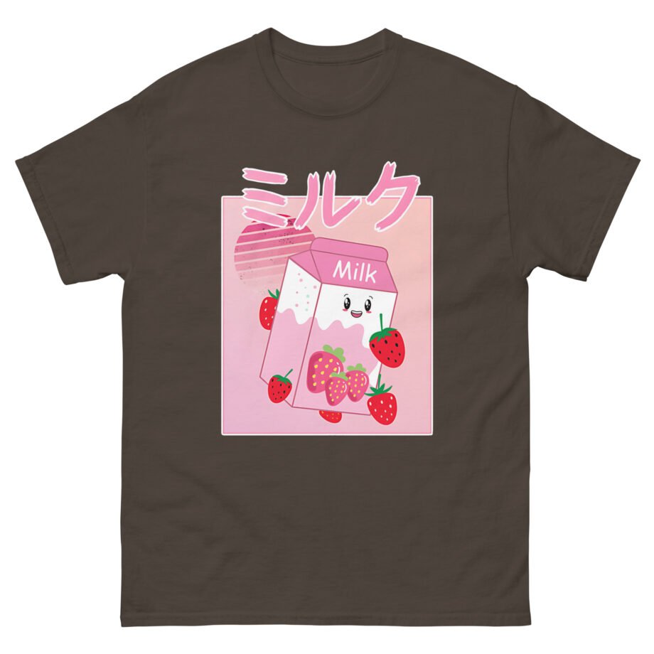 Georgenotfound Anime Strawberry Milk Shake Unisex classic tee