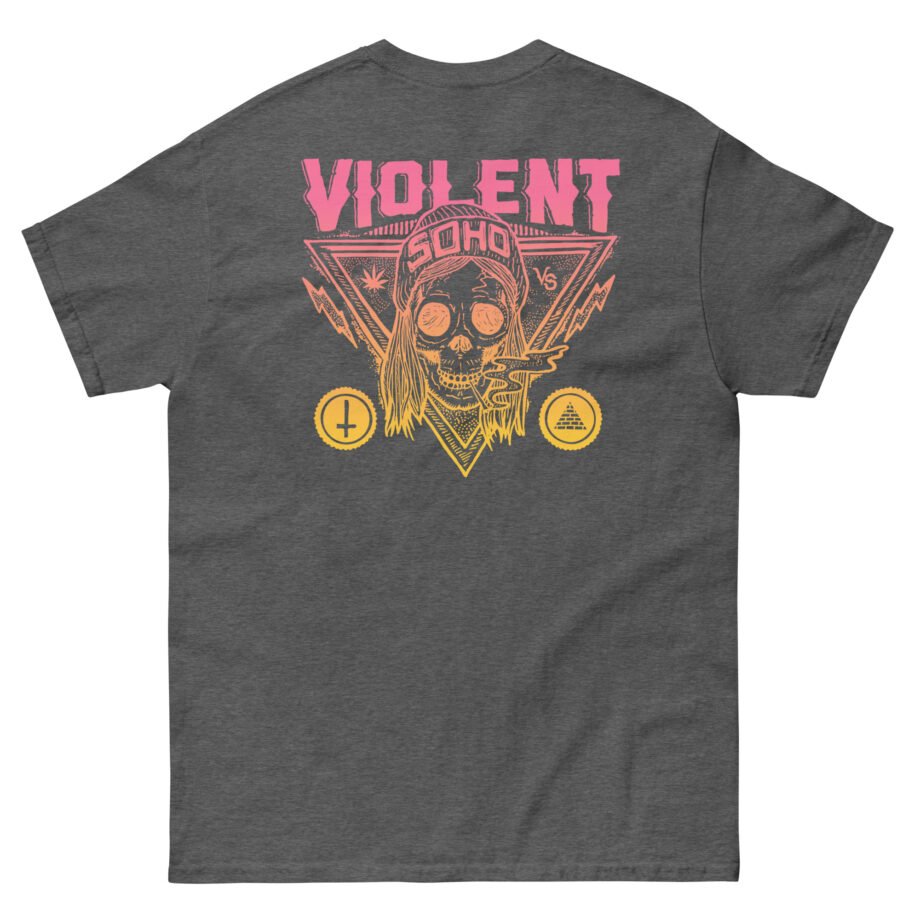 Violent Soho Blazin' Skull Gradient Unisex classic tee