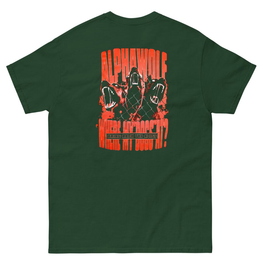Alpha Wolf Where My Dogs at Unisex classic tee
