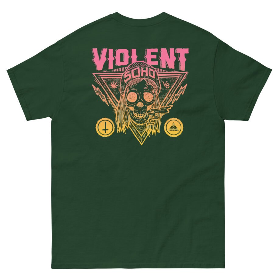 Violent Soho Blazin' Skull Gradient Unisex classic tee