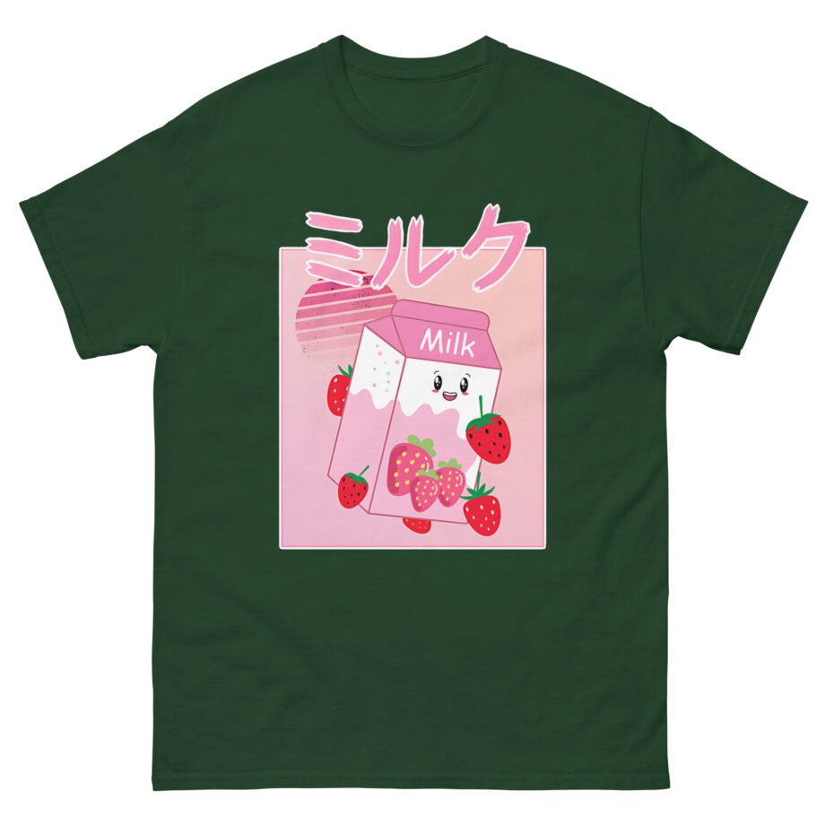 Georgenotfound Anime Strawberry Milk Shake Unisex classic tee