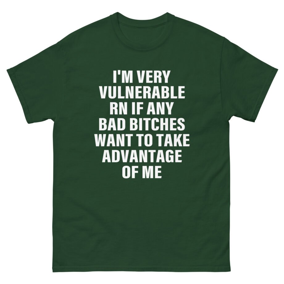 Dom Dolla I'm Very Vulnerable Rn if Any Bad Bitches Want to Take Advantage of Me Unisex classic tee