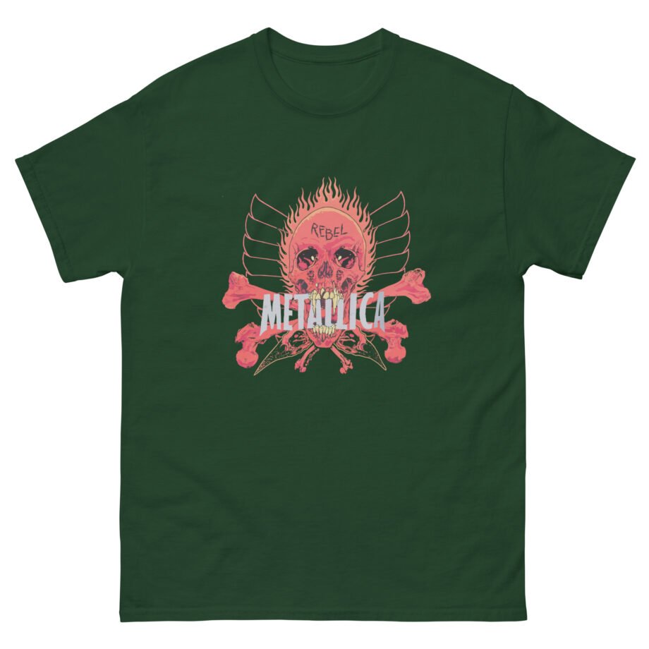 Fede Vigevani Vintage 90s Metallica Pushead Rebel Skull Unisex classic tee