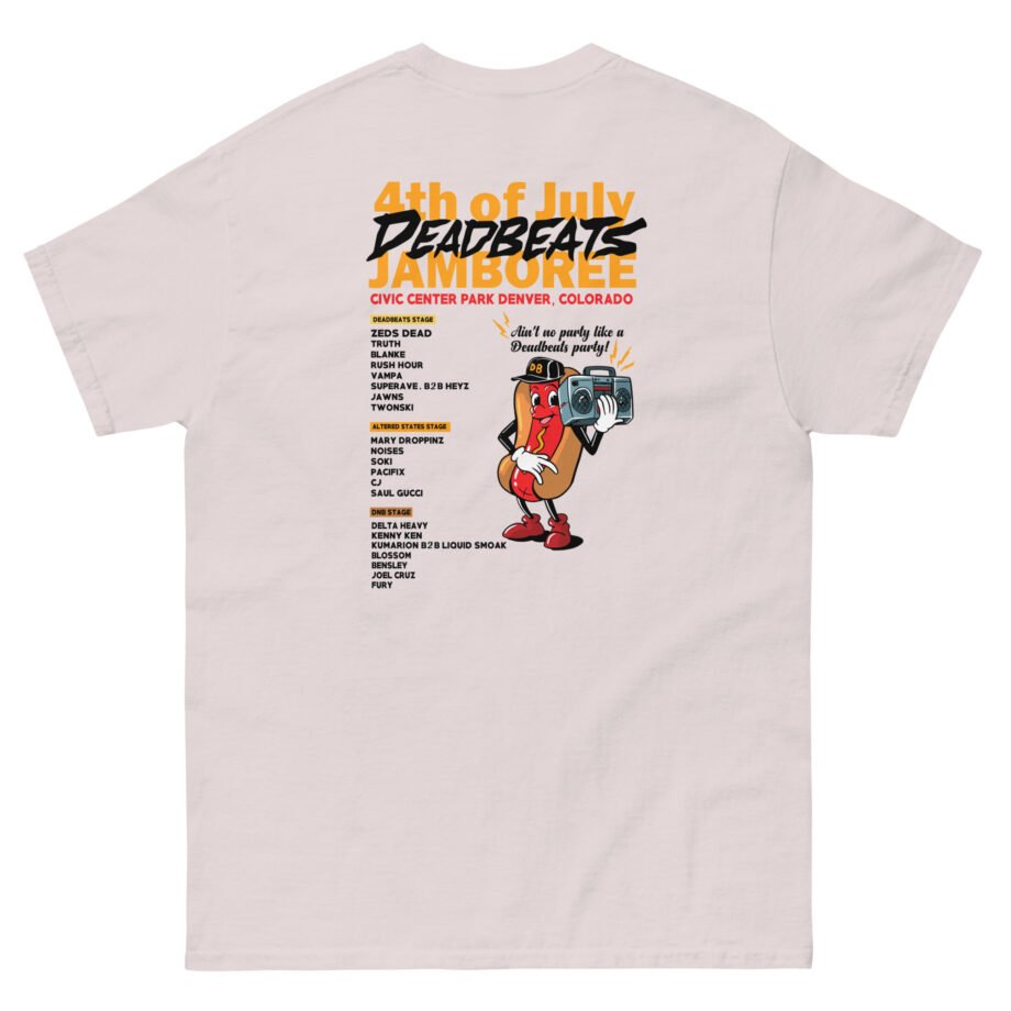 Deadbeats Jamboree Hot Dog Unisex classic tee