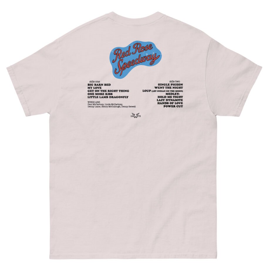 Wings Red Rose Unisex classic tee