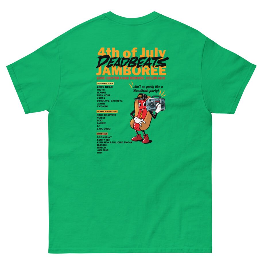 Deadbeats Jamboree Hot Dog Unisex classic tee
