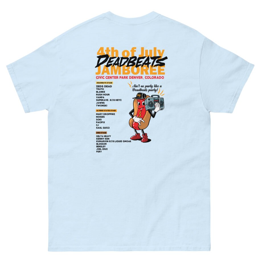 Deadbeats Jamboree Hot Dog Unisex classic tee