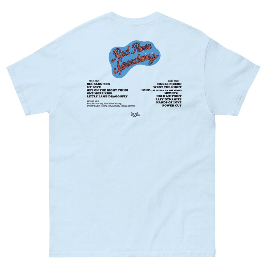 Wings Red Rose Unisex classic tee