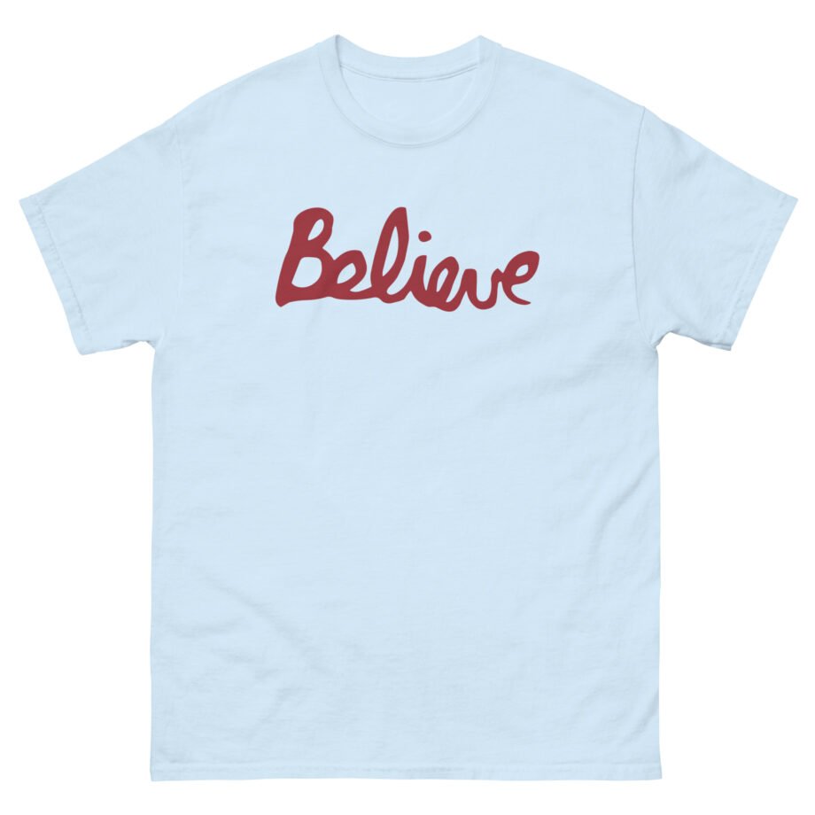 Valencia Believe Cursive Unisex classic tee