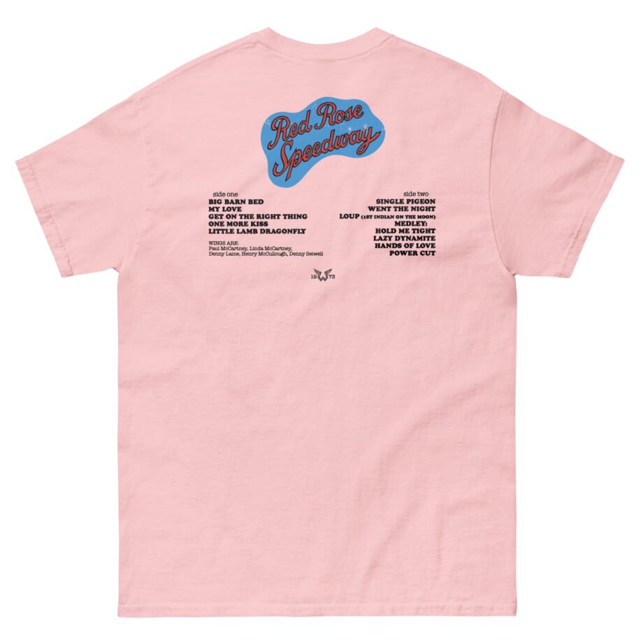 Wings Red Rose Unisex classic tee