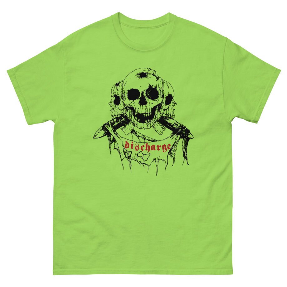 Discharge Three Skulls Unisex classic tee
