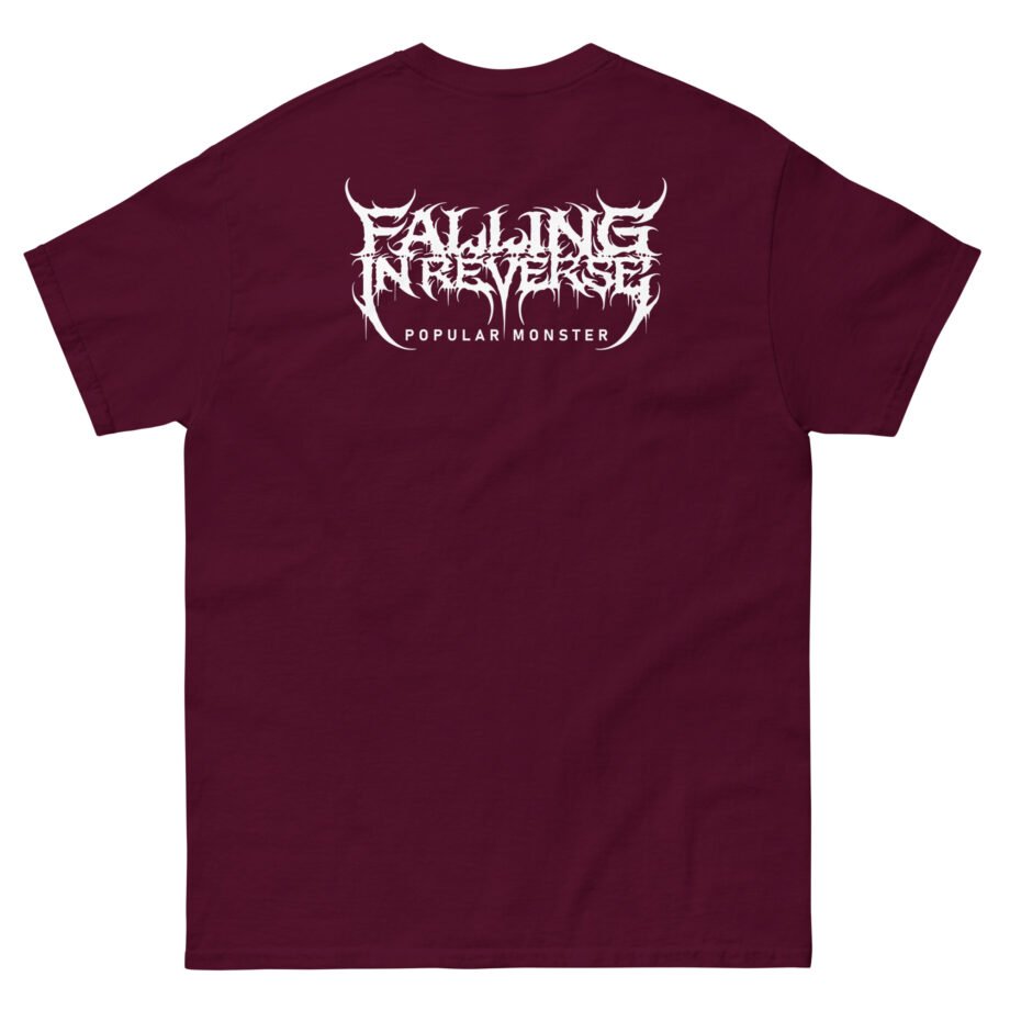 Falling in Reverse Popular Monster Cover and Back Logo Unisex classic tee