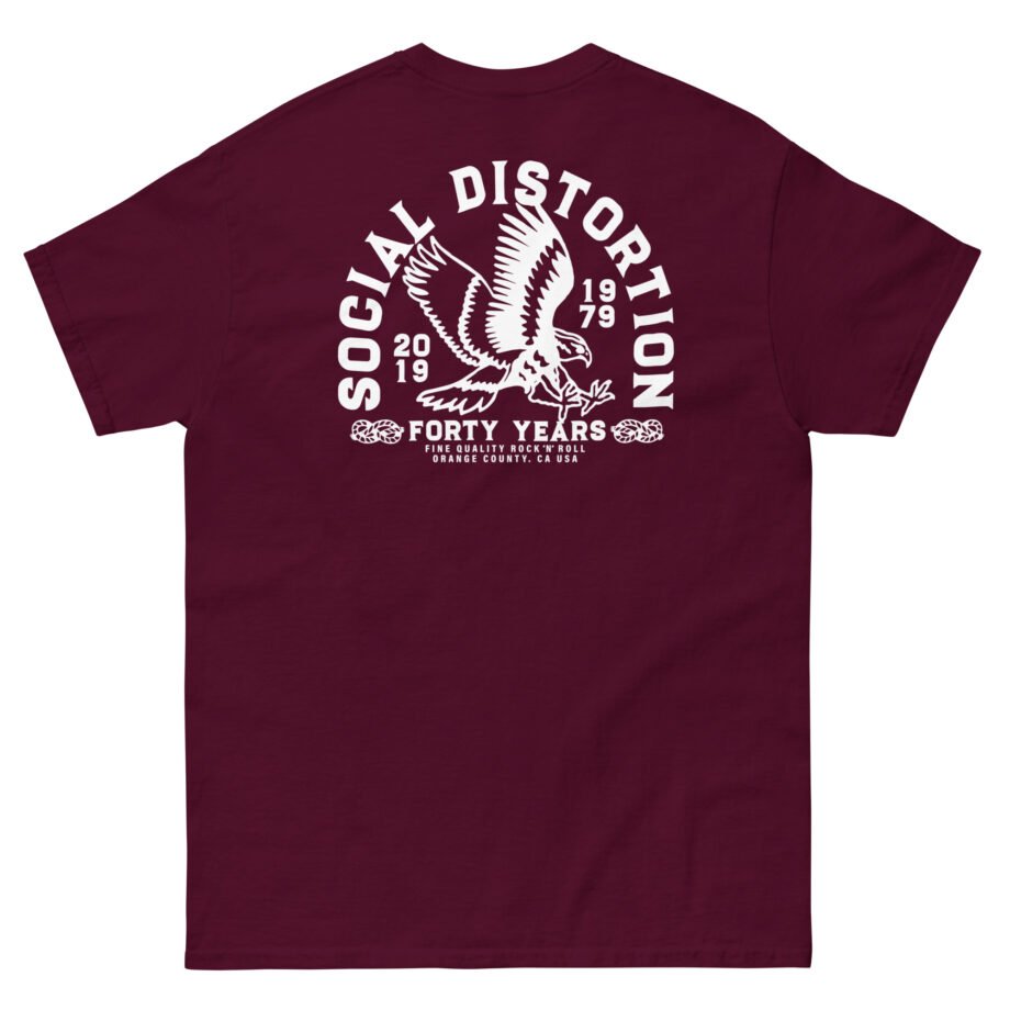 Social Distortion Eagle 40 Year Unisex classic tee