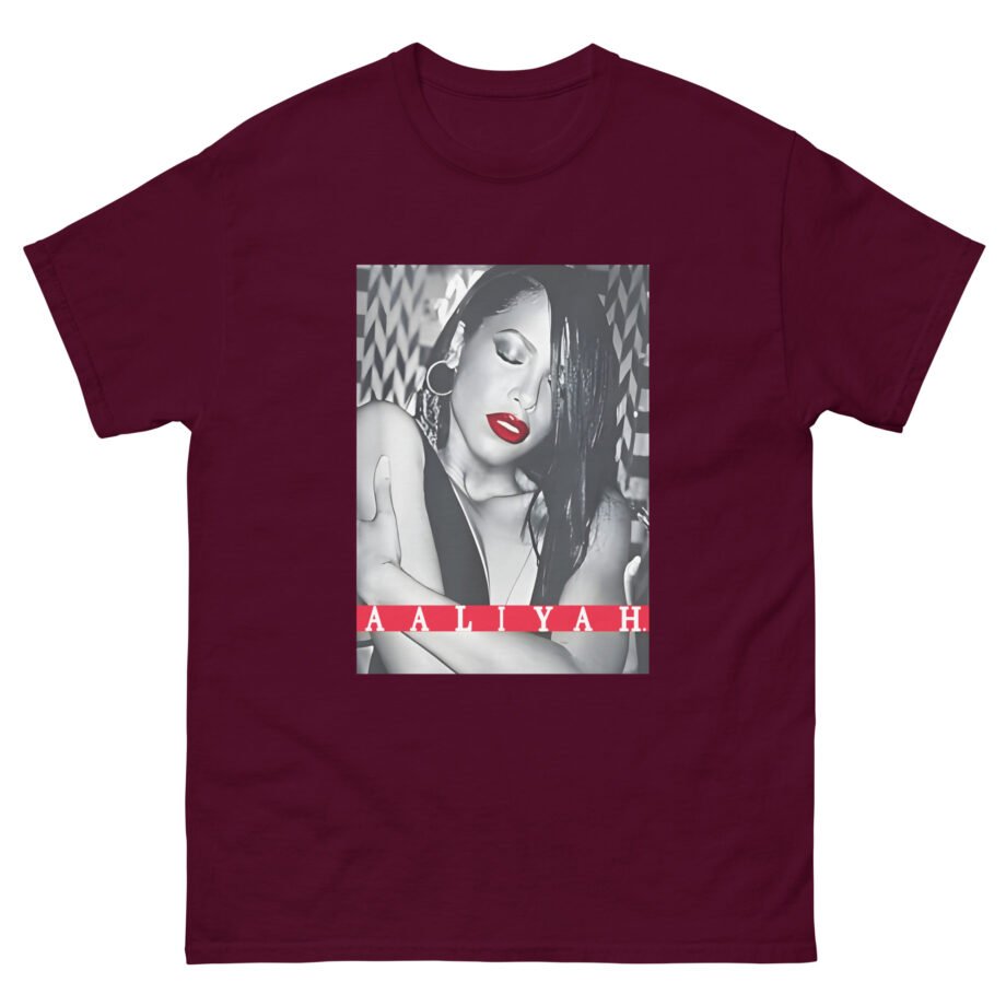 Aaliyah Red Lips Unisex classic tee