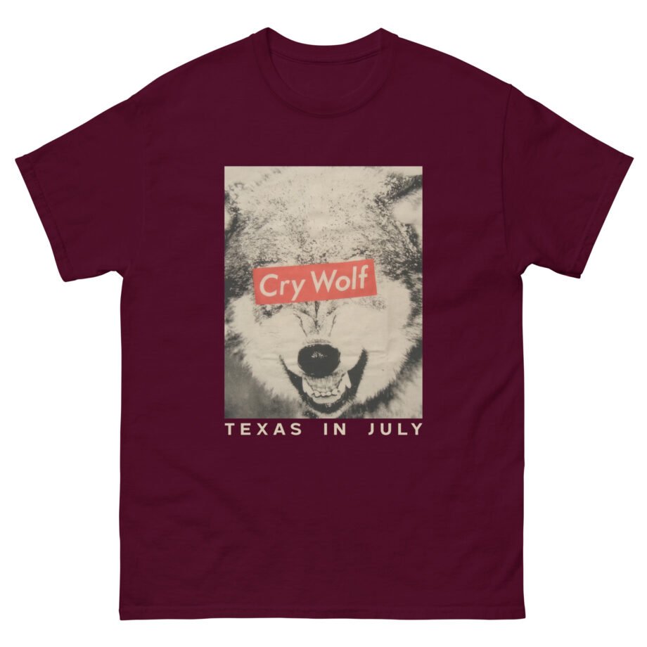 Texas in July Cry Wolf Concert Tour Unisex classic tee