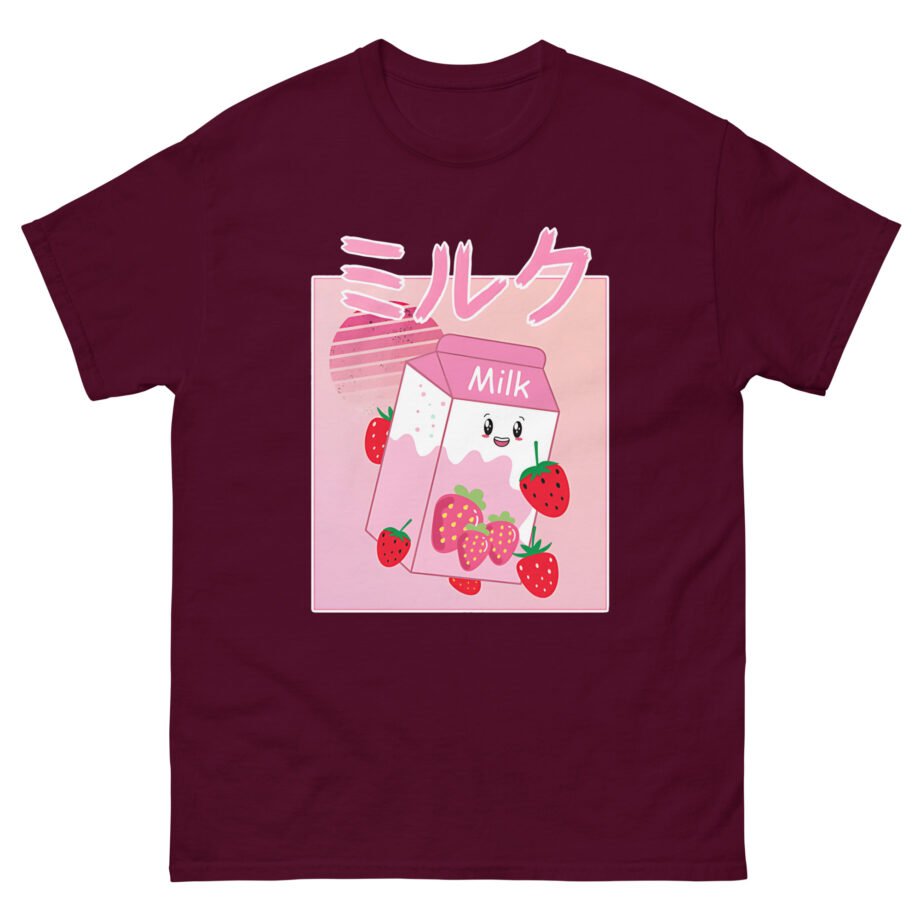 Georgenotfound Anime Strawberry Milk Shake Unisex classic tee
