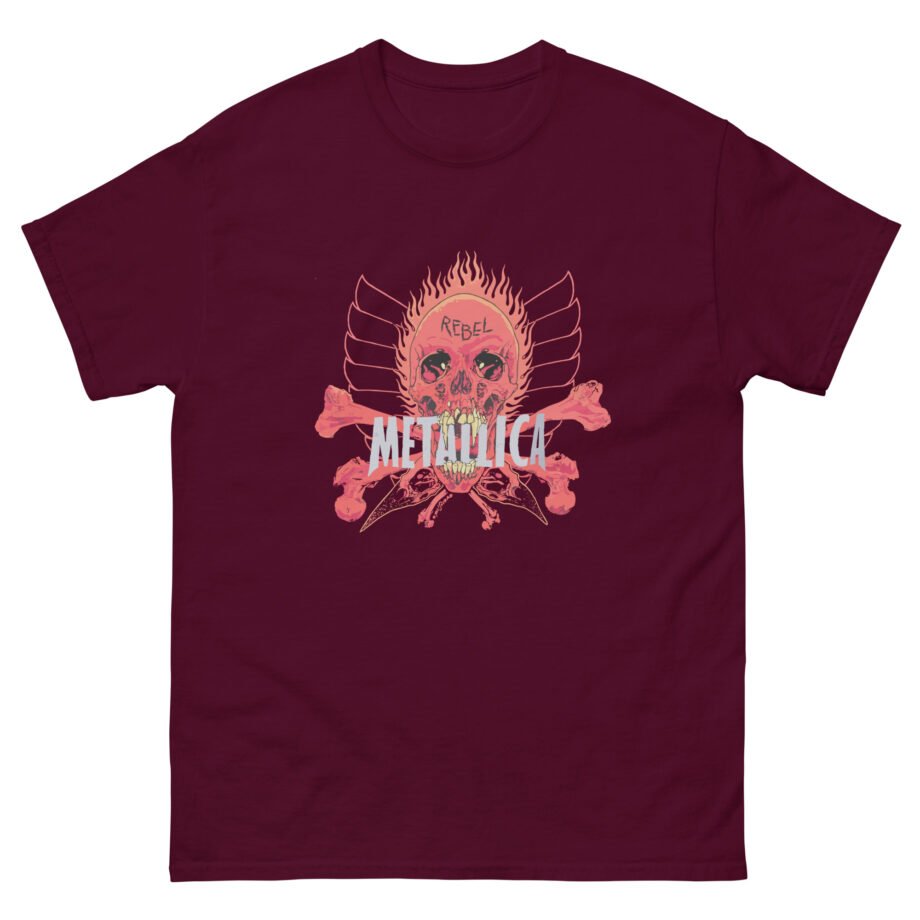 Fede Vigevani Vintage 90s Metallica Pushead Rebel Skull Unisex classic tee