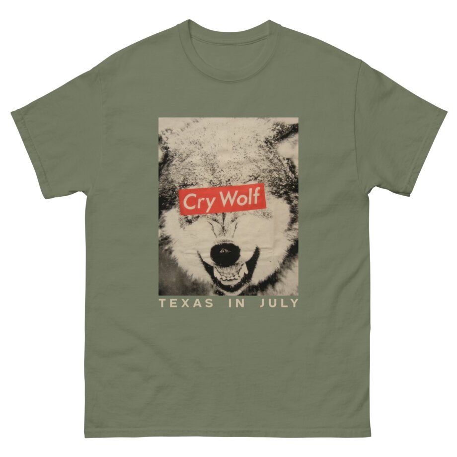 Texas in July Cry Wolf Concert Tour Unisex classic tee